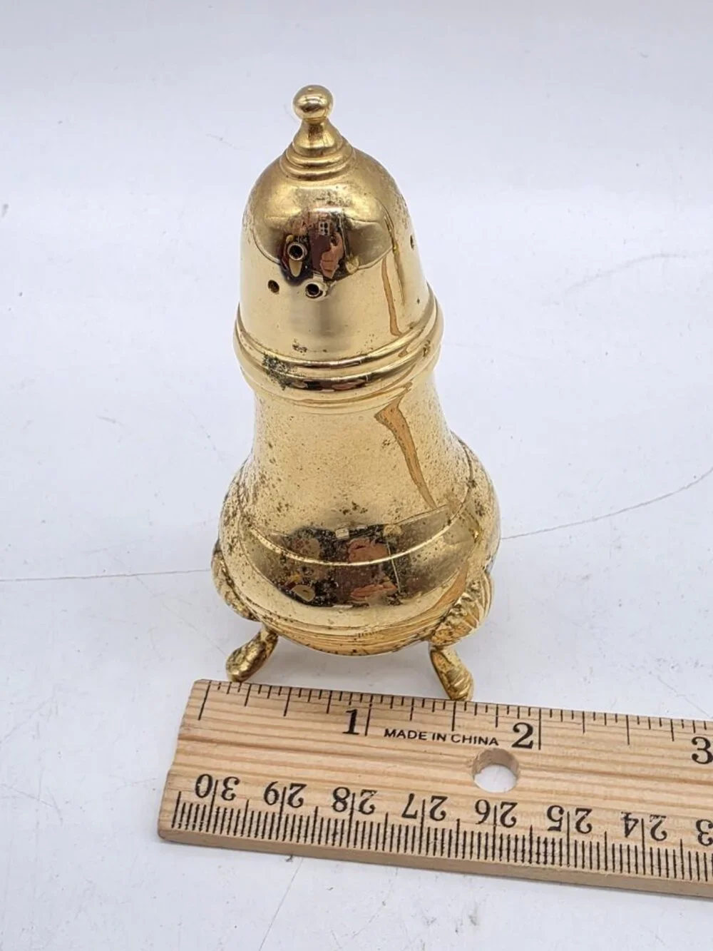 Electroplated 24K Gold Salt & Pepper Shakers Elegant Wedding Holiday Vintage